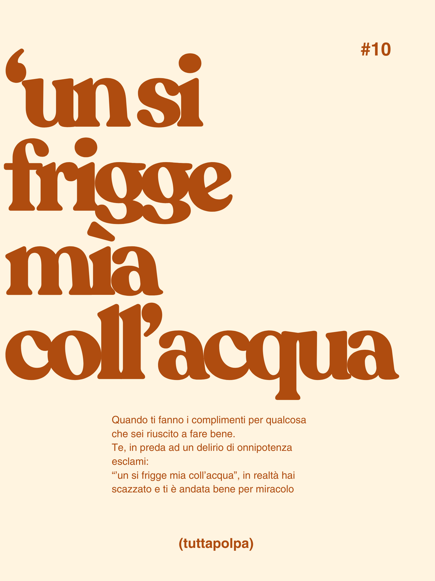 POSTER 'Un si frigge mìa coll'acqua