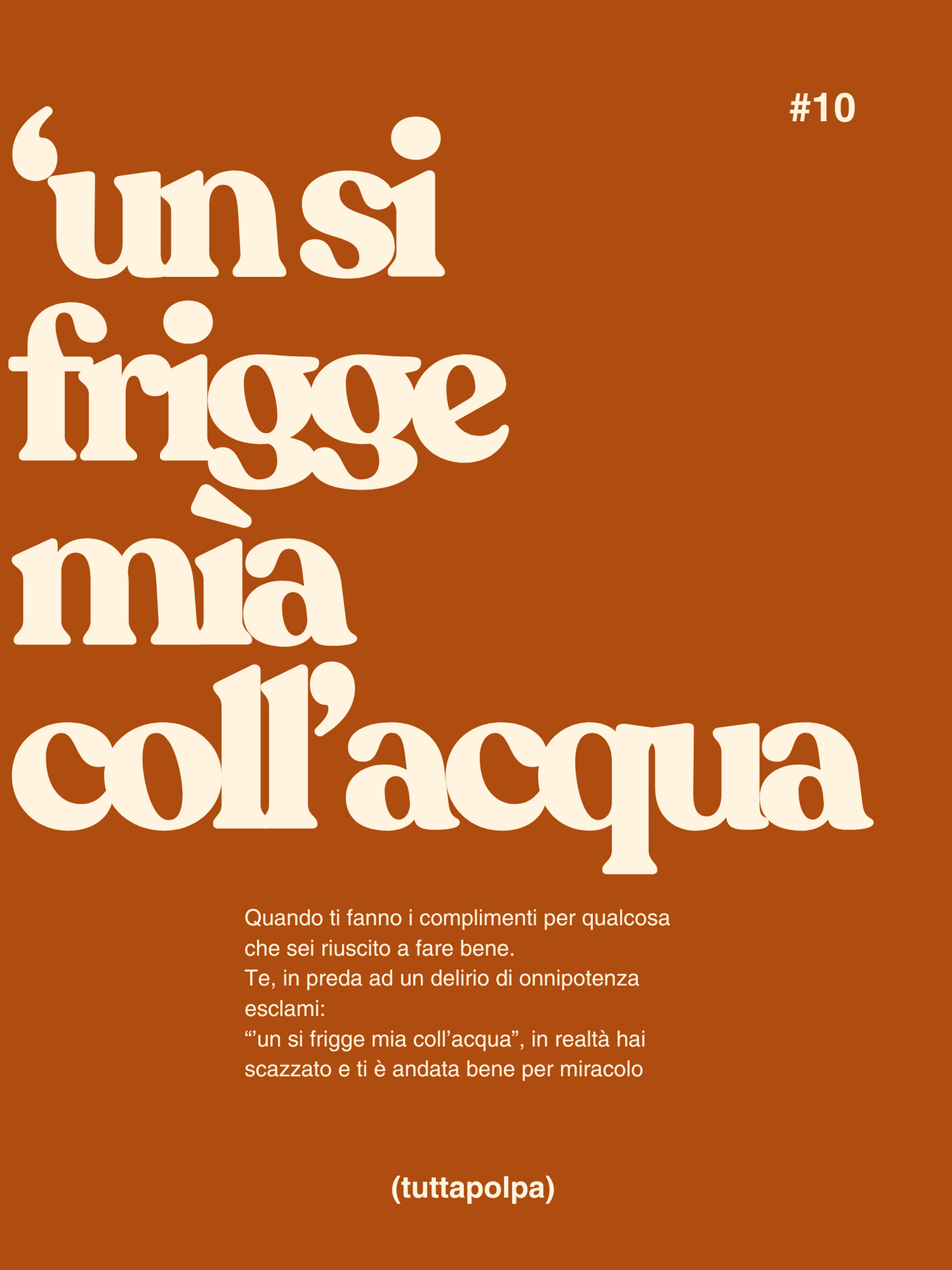 POSTER 'Un si frigge mìa coll'acqua