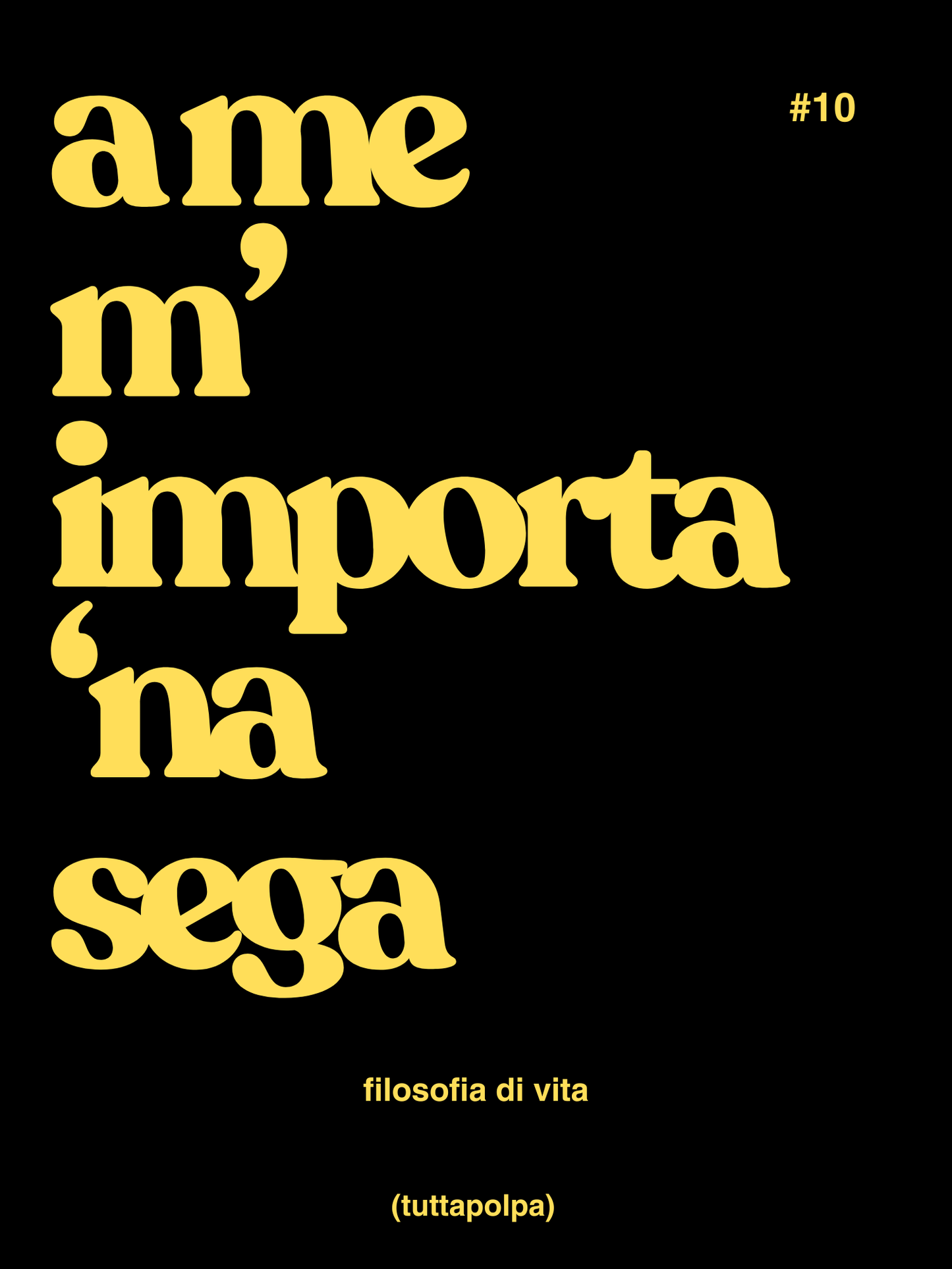 POSTER A ME M'IMPORTA 'NA SEGA