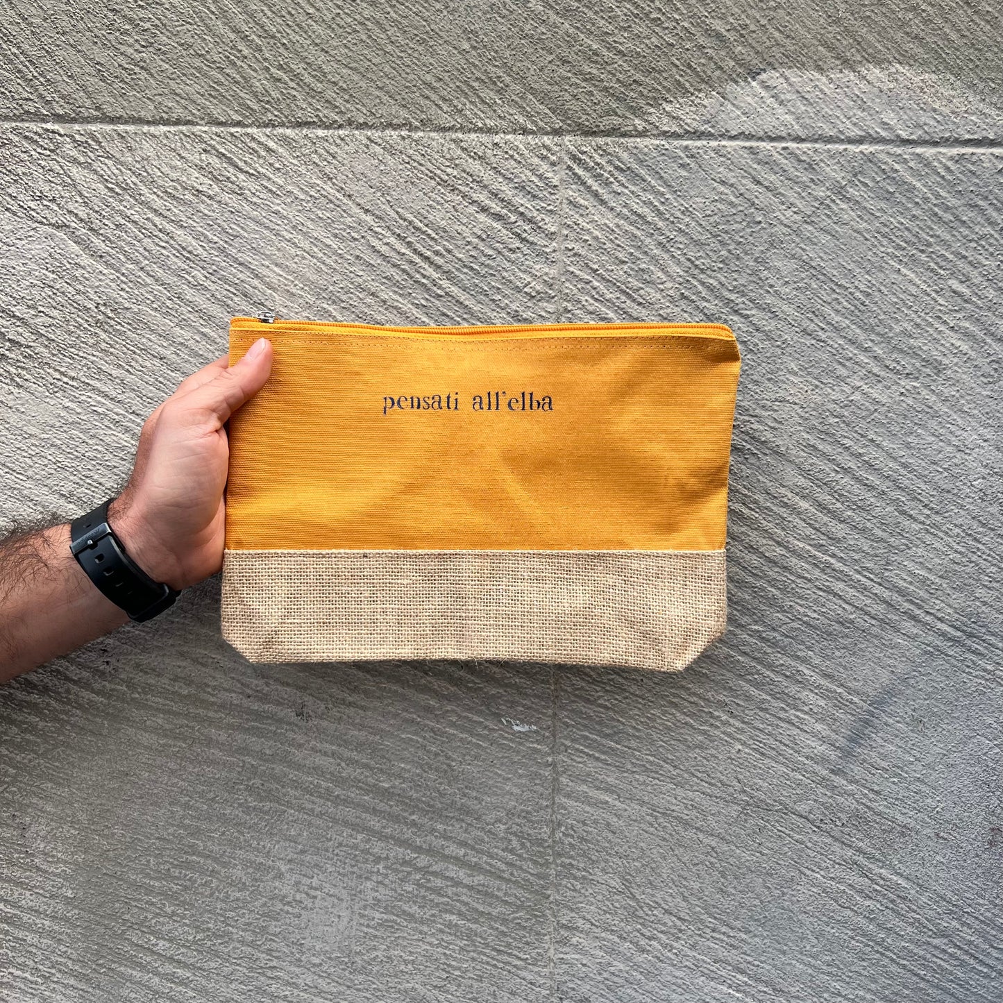 Pochette cotone e corda