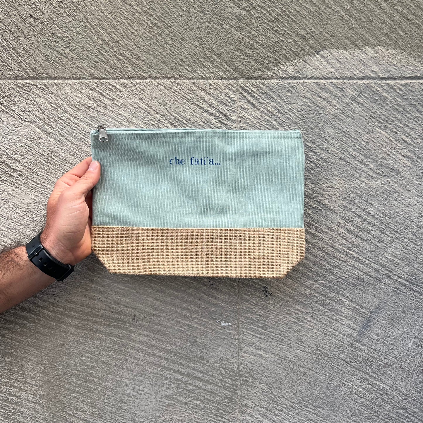 Pochette cotone e corda