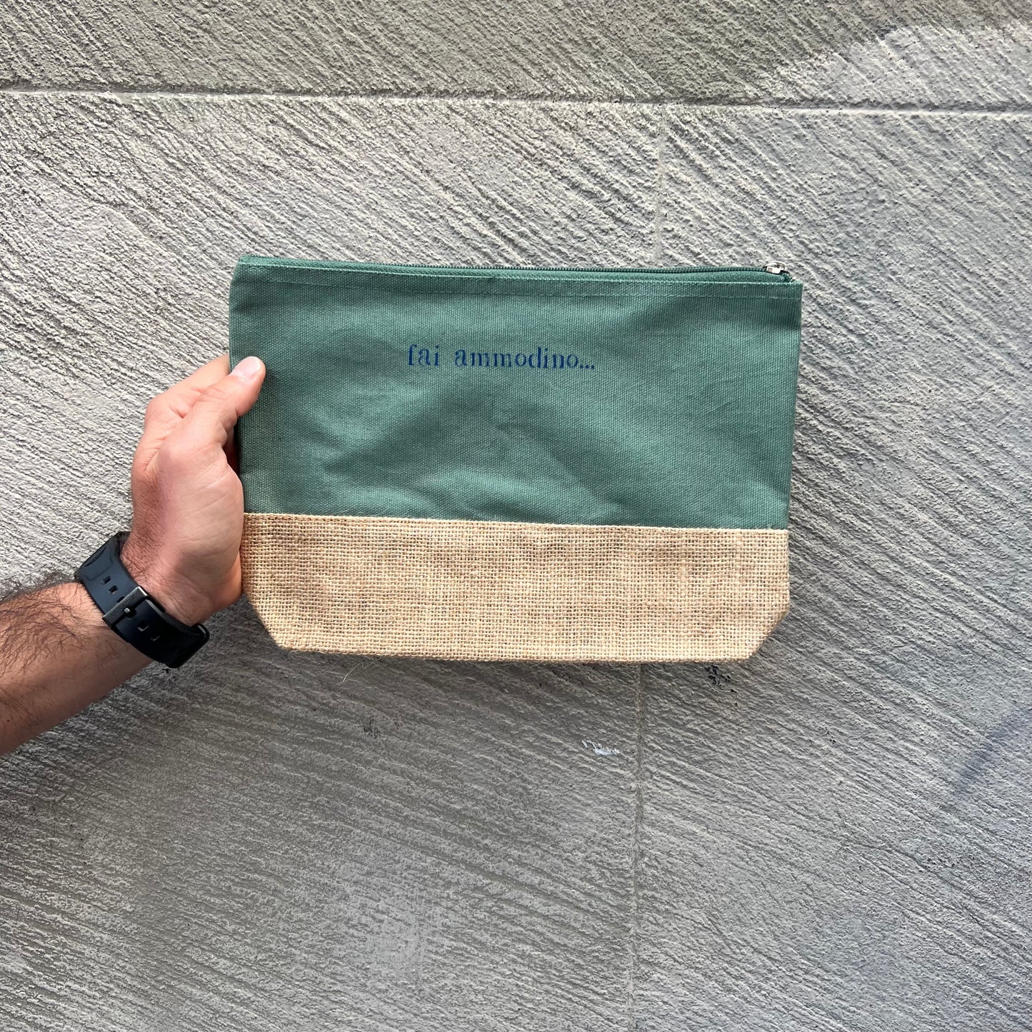 Pochette cotone e corda