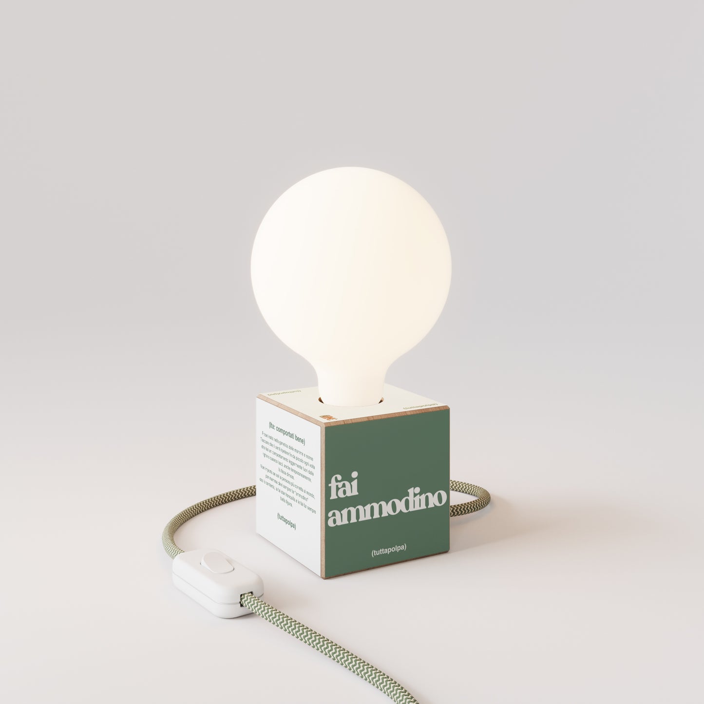 Lampada da tavolo Cubetto | Fai ammodino