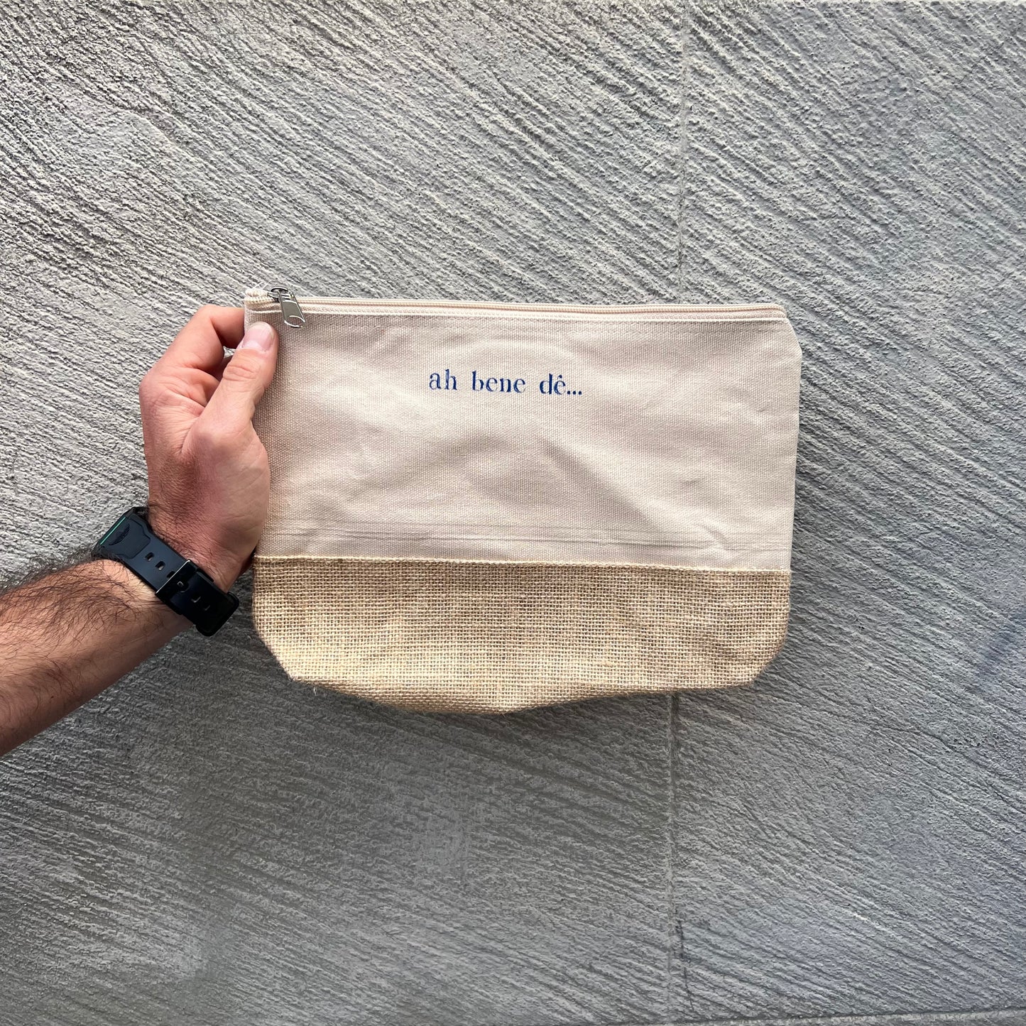 Pochette cotone e corda