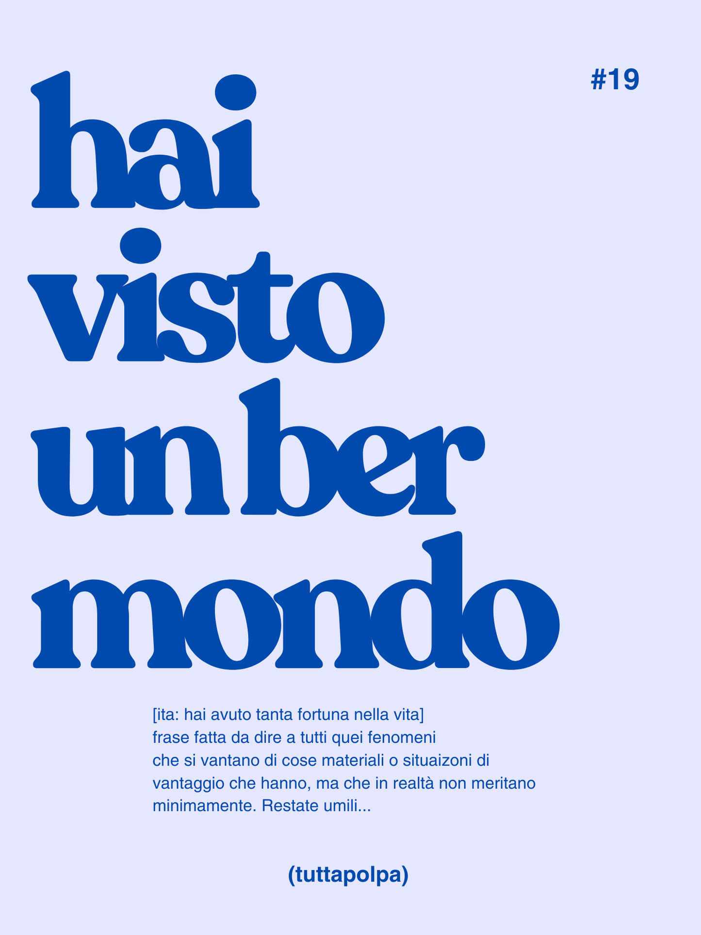 Poster Hai visto un ber mondo