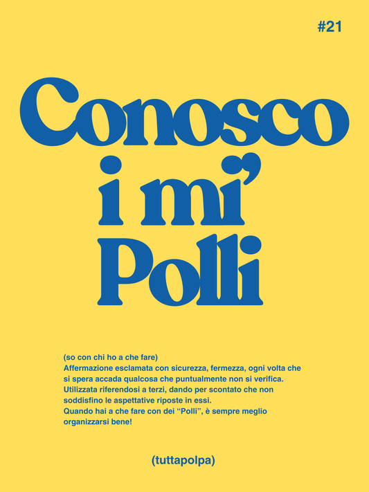 Poster Conosco i mi' Polli