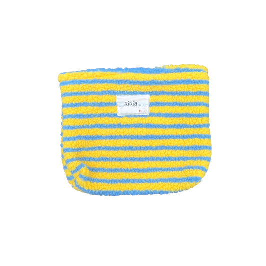 Pochette righe gialle e celesti