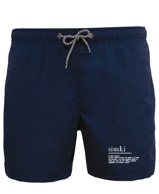 COSTUME PANTALONCINO SIUSKI BLU NAVY