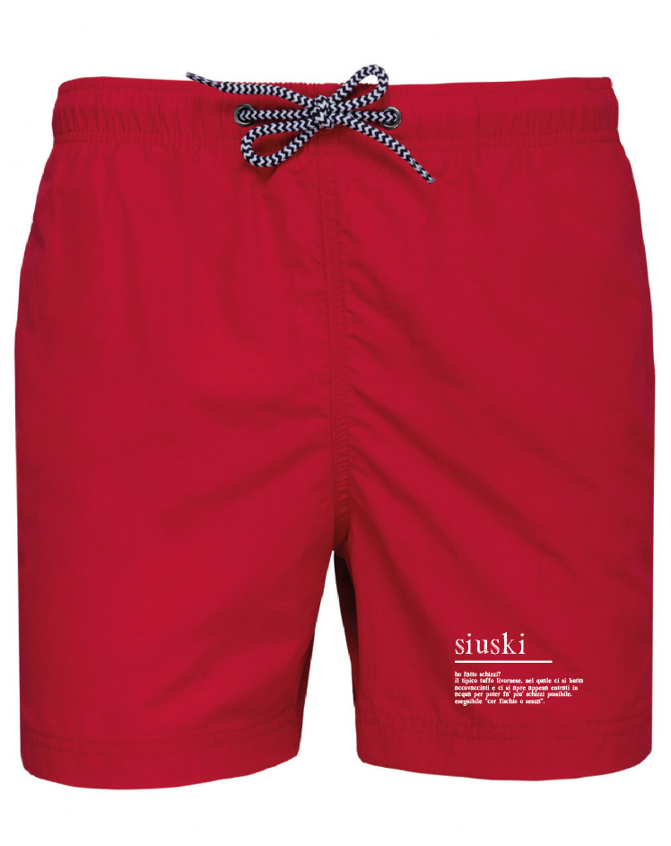 COSTUME PANTALONCINO SIUSKI ROSSO