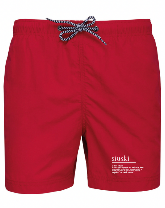 COSTUME PANTALONCINO SIUSKI ROSSO