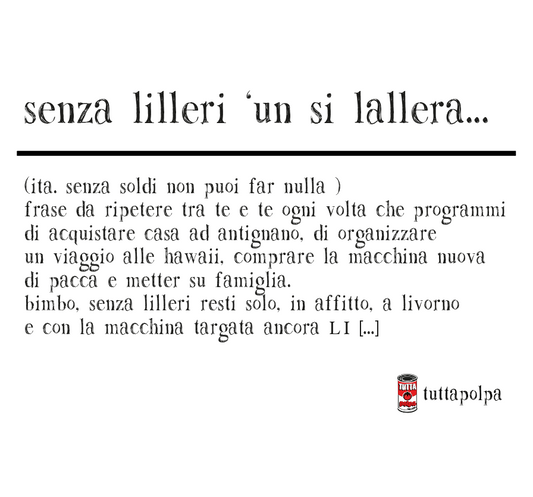 SENZA LILLERI 'UN SI LALLERA