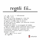 Regali fiì